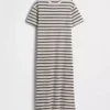 Tjock, oversized maxiklänning i T-shirt-stil