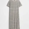 Tjock, oversized maxiklänning i T-shirt-stil