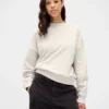 Tjock oversized-tröja i fransk frotté