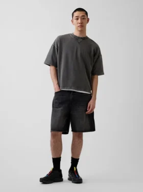 Tjock oversized-tröja i fransk frotté