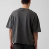 Tjock oversized-tröja i fransk frotté