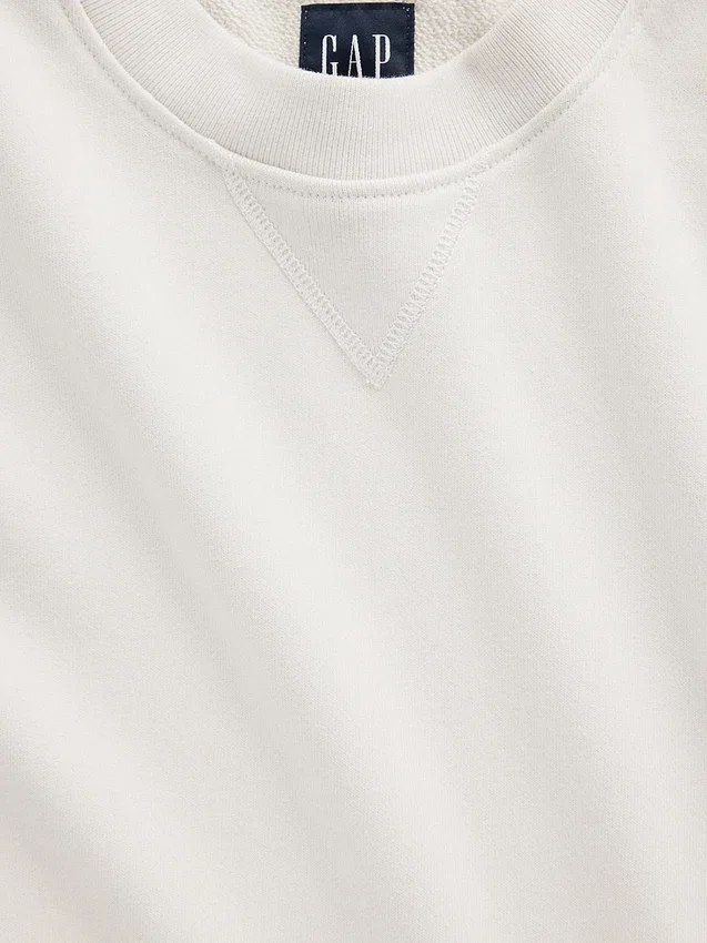Tjock oversized-tröja i fransk frotté