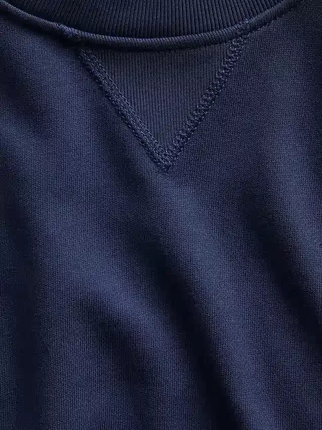 Tjock oversized-tröja i fransk frotté