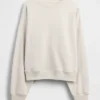 Tjock oversized-tröja i fransk frotté