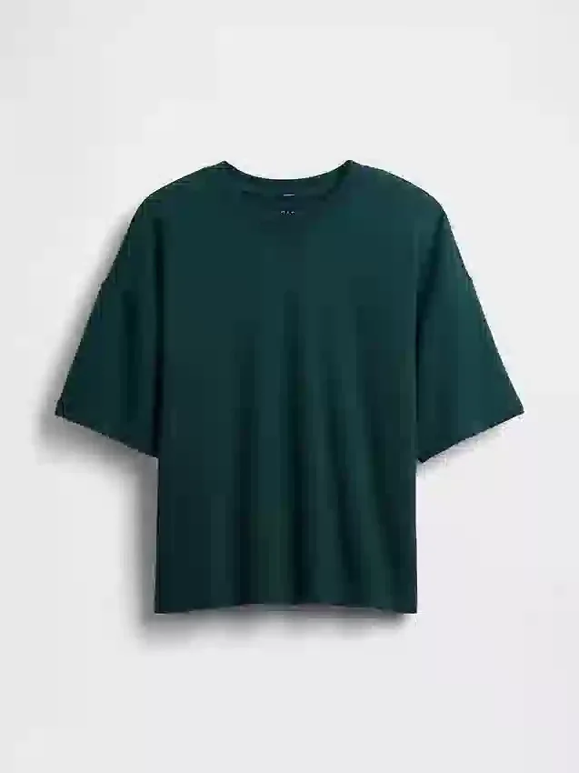 Tjock oversized-tröja i fransk frotté