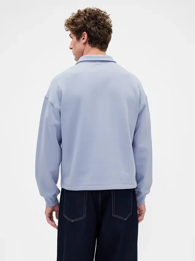 Tjock, oversized tröja med kvartslås