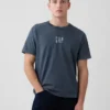 Tjock T-shirt med logo i avslappnad passform