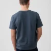 Tjock T-shirt med logo i avslappnad passform