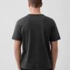 Tjock T-shirt med logo i avslappnad passform