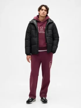 Tjocka, avslappnade sweatpants med logo för vuxna