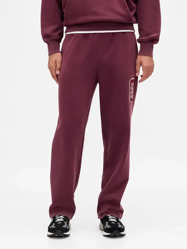 Tjocka, avslappnade sweatpants med logo för vuxna
