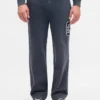 Tjocka, avslappnade sweatpants med logo för vuxna