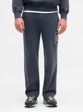 Tjocka, avslappnade sweatpants med logo för vuxna