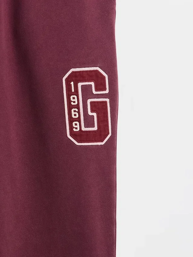 Tjocka, avslappnade sweatpants med logo för vuxna