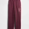 Tjocka, avslappnade sweatpants med logo för vuxna