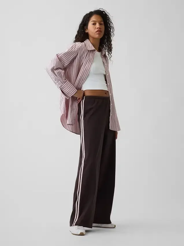 Tjocka, avslappnade träningsbyxor