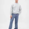 Tjocka, baggy jeans i chambray
