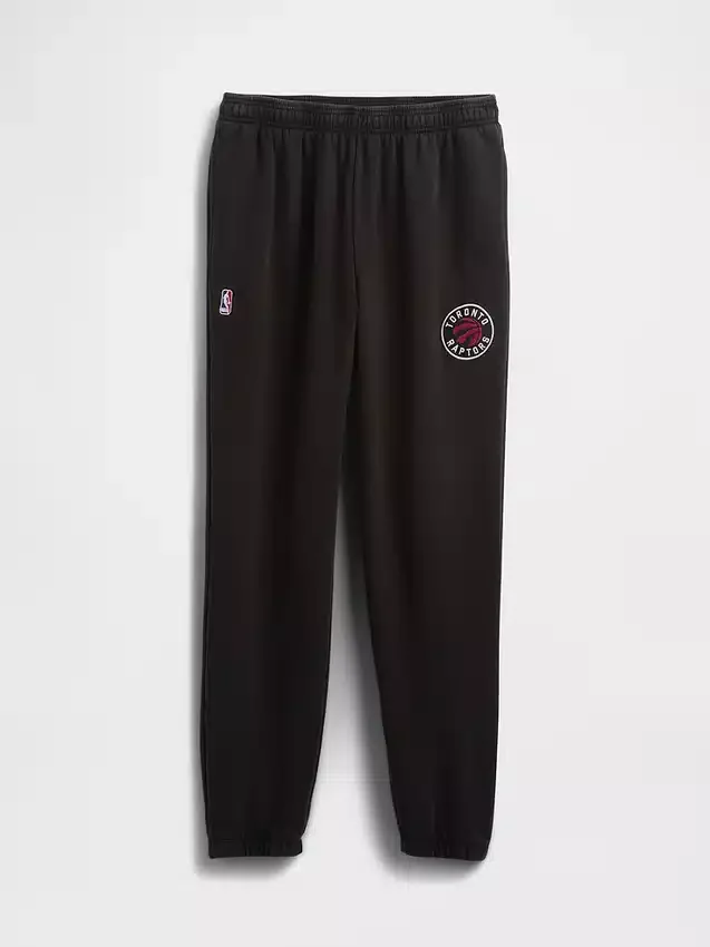 Tjocka joggingbyxor med NBA Toronto Raptors-logotyp