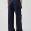 Tjocka, lediga jeansbyxor i frotte