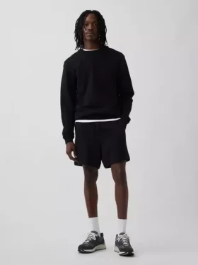 Tjocka sweatshorts i fransk frotté för vuxna
