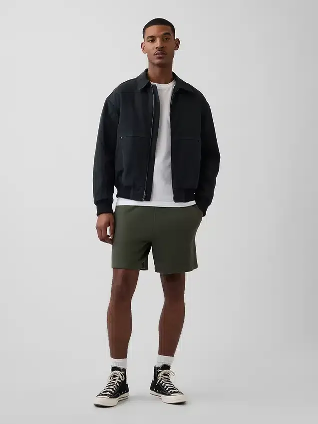 Tjocka sweatshorts i fransk frotté för vuxna