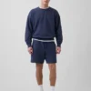 Tjocka sweatshorts i fransk frotté för vuxna