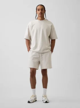 Tjocka sweatshorts i fransk frotté för vuxna