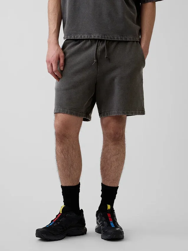 Tjocka sweatshorts i fransk frotté för vuxna