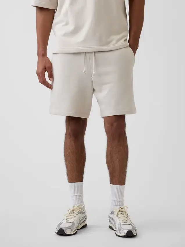 Tjocka sweatshorts i fransk frotté för vuxna