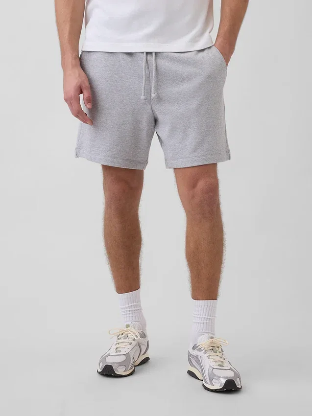 Tjocka sweatshorts i fransk frotté för vuxna