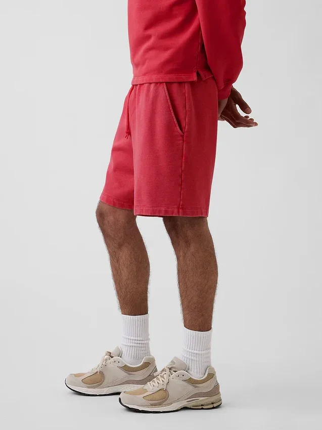 Tjocka sweatshorts i fransk frotté för vuxna