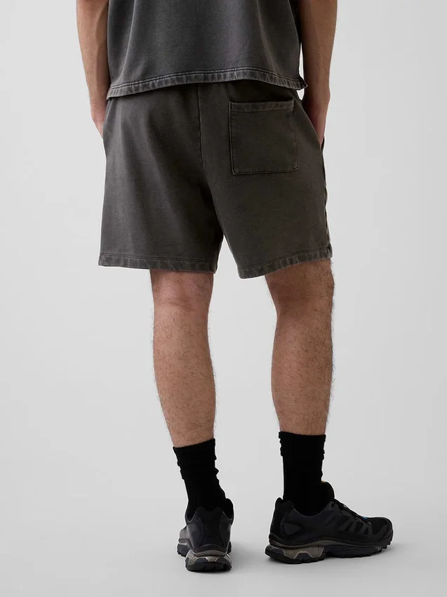 Tjocka sweatshorts i fransk frotté för vuxna