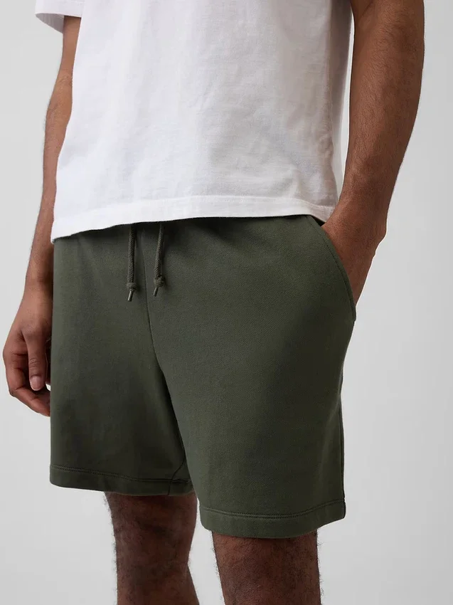 Tjocka sweatshorts i fransk frotté för vuxna