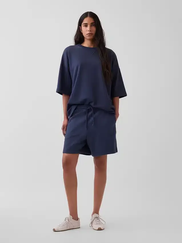 Tjocka sweatshorts i fransk frotté för vuxna