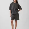 Tjocka sweatshorts i fransk frotté för vuxna