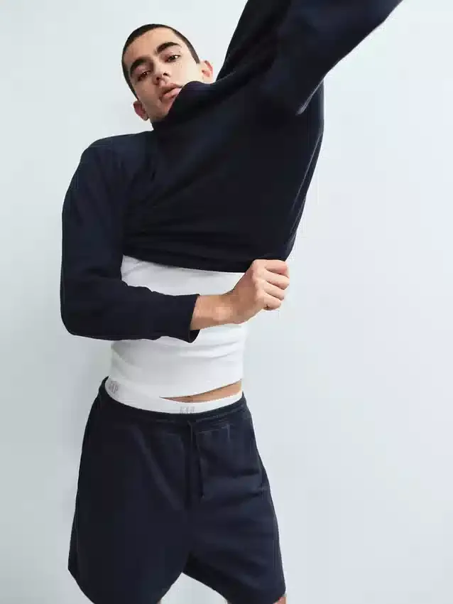 Tjocka sweatshorts i fransk frotté för vuxna
