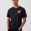 Tlc T-shirt med tryck i avslappnad passform