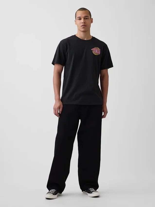 Tlc T-shirt med tryck i avslappnad passform