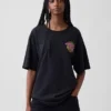 Tlc T-shirt med tryck i avslappnad passform