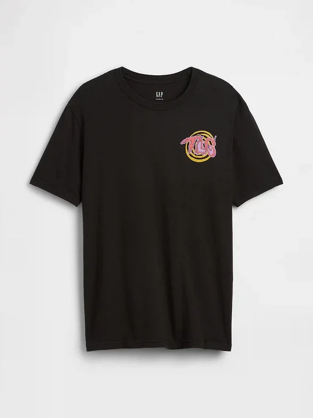 Tlc T-shirt med tryck i avslappnad passform
