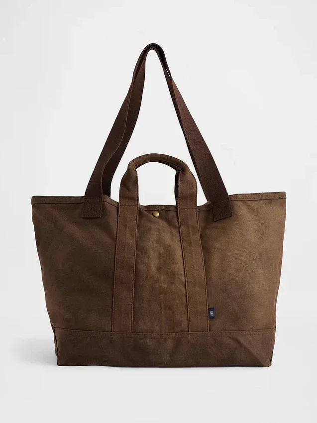 Tote-väska i vaxad canvas