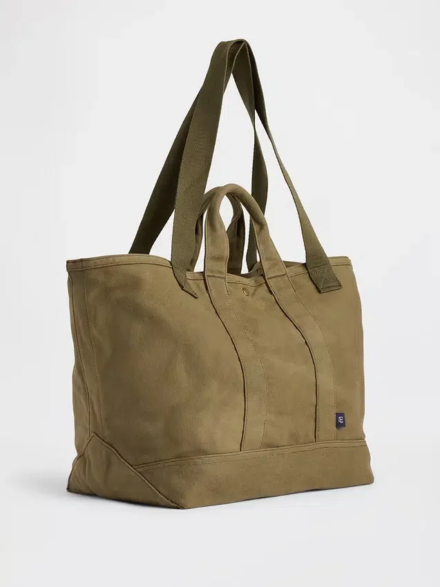 Tote-väska i vaxad canvas