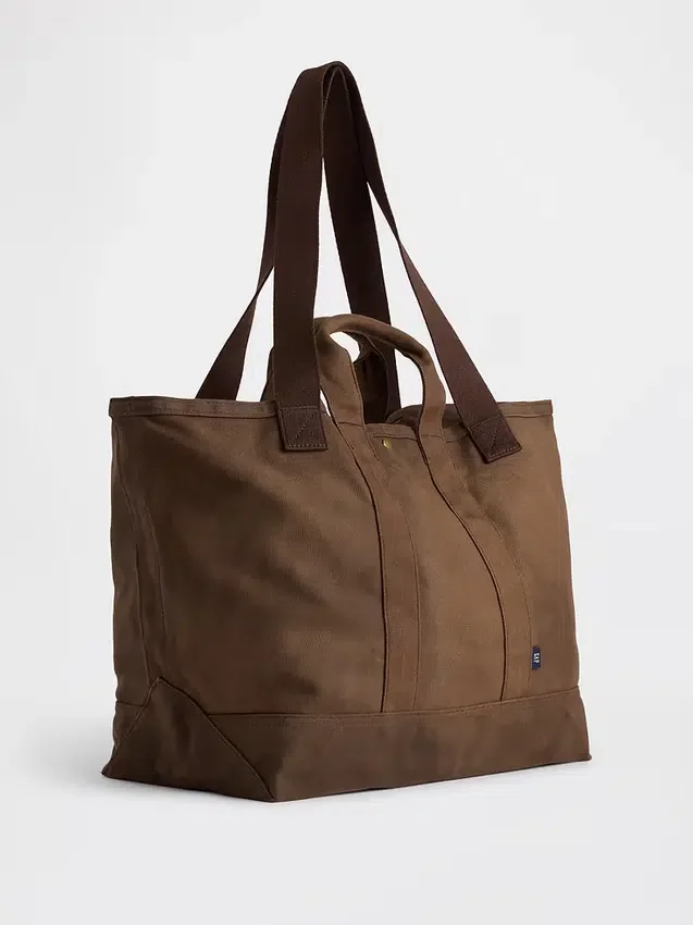 Tote-väska i vaxad canvas