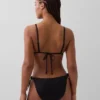 Triangel-bikinitopp med snörning