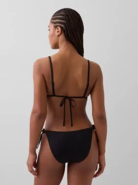 Triangel-bikinitopp med snörning