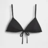 Triangel-bikinitopp med snörning