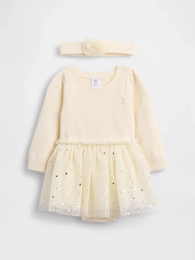 Tröja i tulle för spädbarn som bodysuit