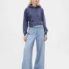 Tryckta, baggy joggingbyxor i Jeanslook