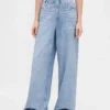 Tryckta, baggy joggingbyxor i Jeanslook