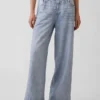 Tryckta, baggy joggingbyxor i Jeanslook